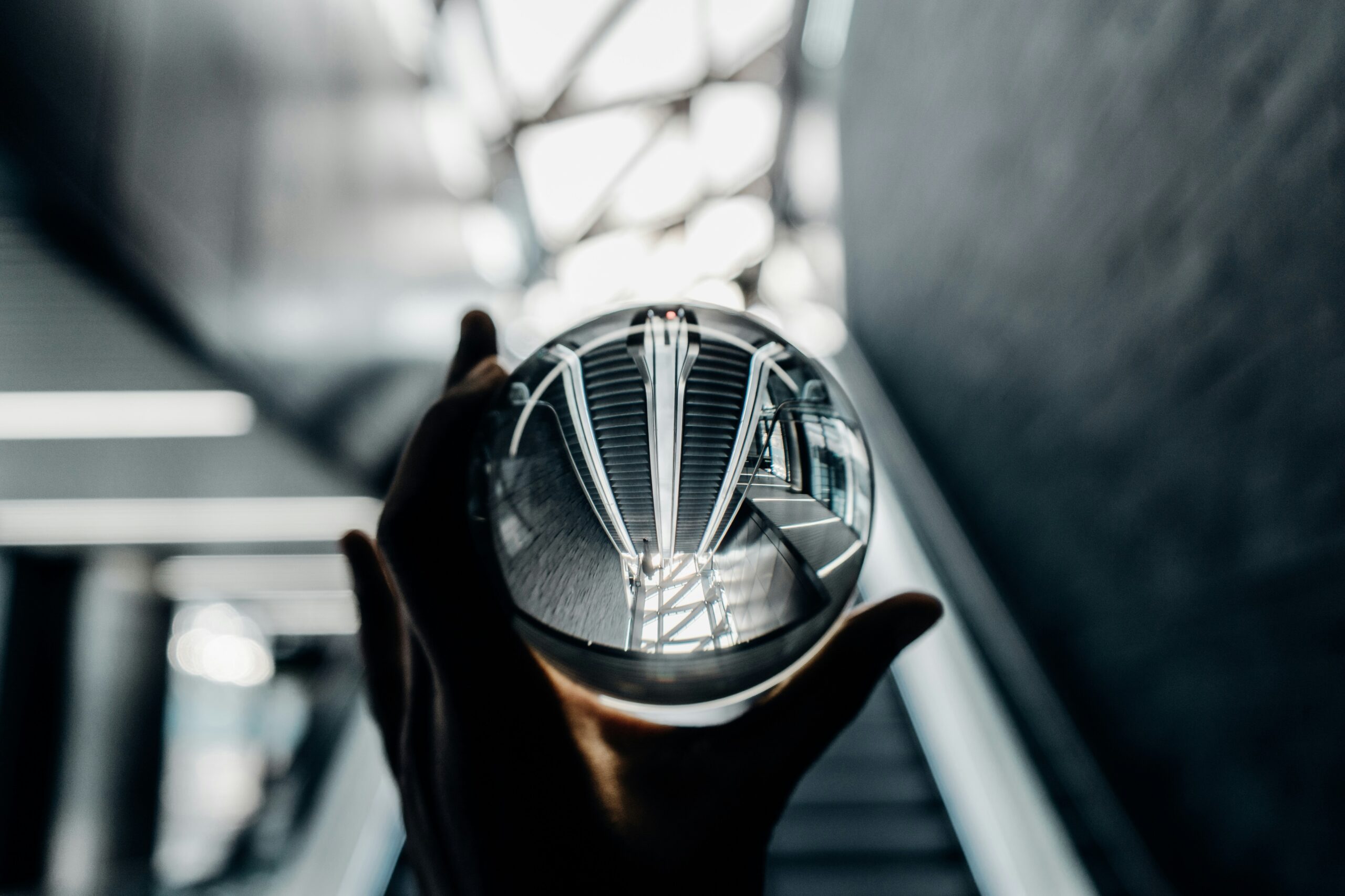 A crystal ball used as a metaphor for understanding customer desires and behavioural patterns before they become visible.