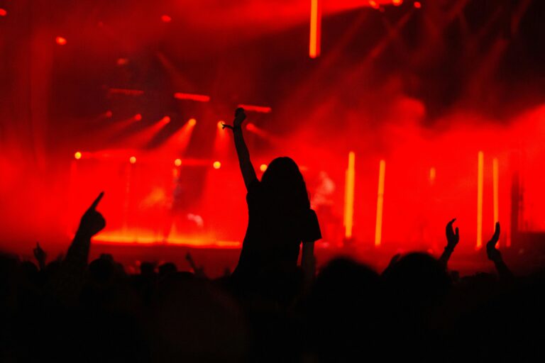 An individual rising above a crowd symbolising the emotional impact of a recognisable brand voice